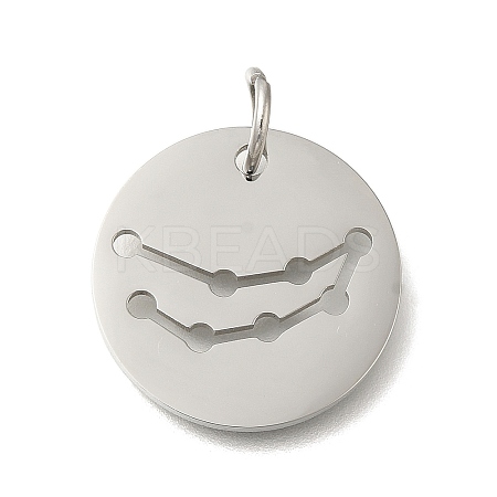 Anti-Tarnish 304 Stainless Steel Pendants STAS-M074-02H-P-1