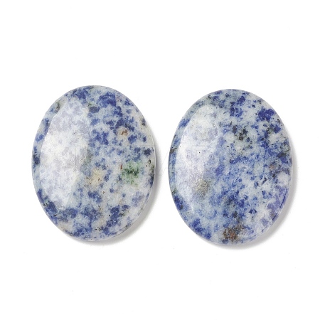 Natural Blue Spot Jasper Worry Stone for Anxiety Therapy G-B036-01N-1