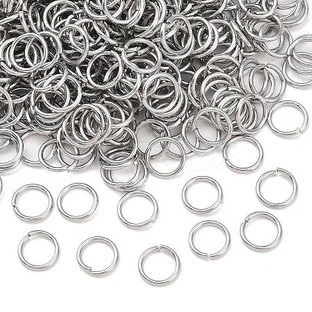 Tarnish Resistant 304 Stainless Steel Open Jump Rings STAS-E067-07-8mm-1