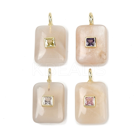 Natural Grey Moonstone Pendants G-K372-04G-02-1