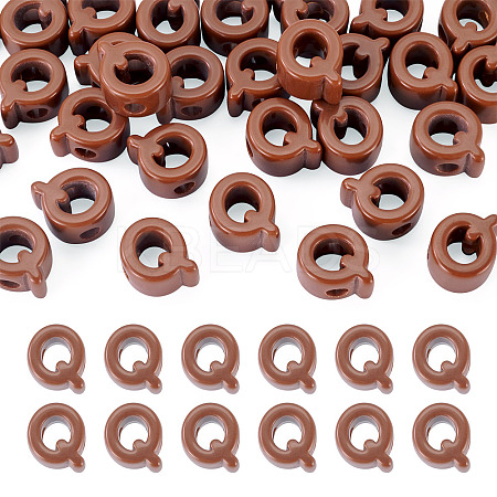 Opaque Acrylic European Beads OACR-TAC0019-006Q-1