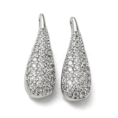 Brass Micro Pave Cubic Zirconia Pendants KK-H460-08P-1