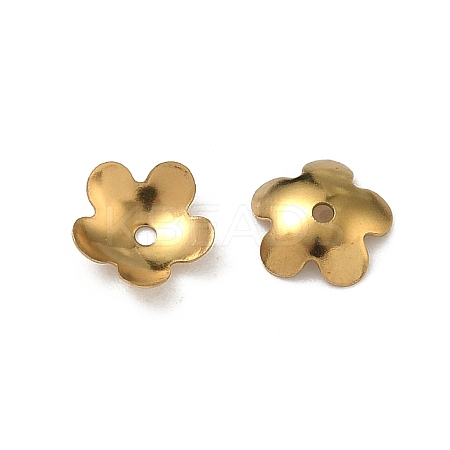 304 Stainless Steel Bead Caps STAS-P448-09E-G-1