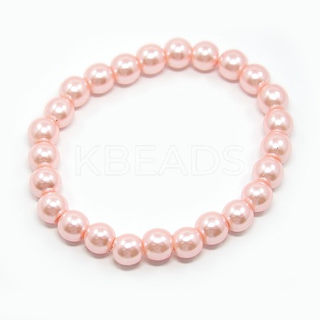 Stretchy Glass Pearl Bracelets BJEW-D068-6mm-20-1