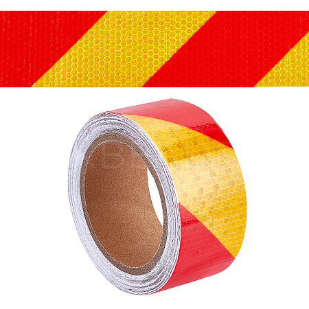 Waterproof EPT(Ethylene Propylene Terpolymer) & PVC Reflective Self-adhesive Tape DIY-WH0030-82A-1