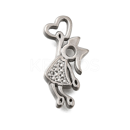 304 Stainless Steel Pendants STAS-Q362-01A-P-1
