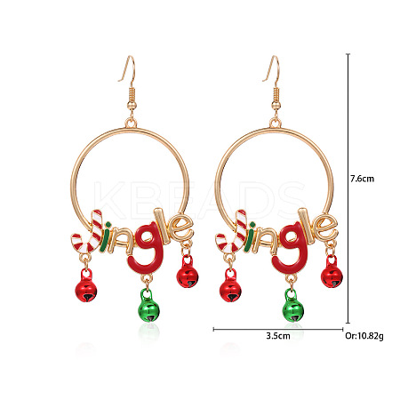 Christmas Alloy Dangle Earrings FS-WGC5D36-03-1