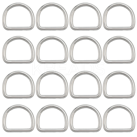 304 Stainless Steel D Rings STAS-CP0001-05B-1