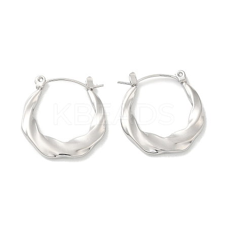 Non-Tarnish 304 Stainless Steel Hoop Earrings for Women LS-EJEW-G364-02P-1