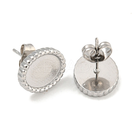 Non-Tarnish 304 Stainless Steel Stud Earrings Findings EJEW-A111-03P-1
