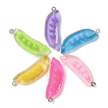 Transparent Resin Pendants RESI-D071-02-1