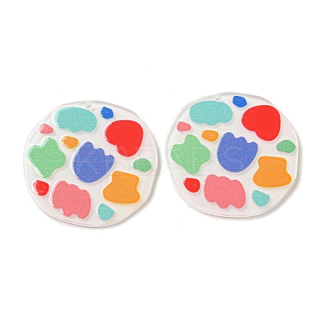 Opaque Acrylic Pendants BACR-D002-12A-1