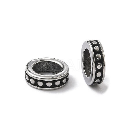 Retro 316 Surgical Stainless Steel Spacer Beads STAS-L307-14AS-1