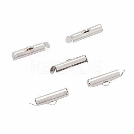 Iron Slide On End Clasp Tubes IFIN-R212-1.3cm-P-1