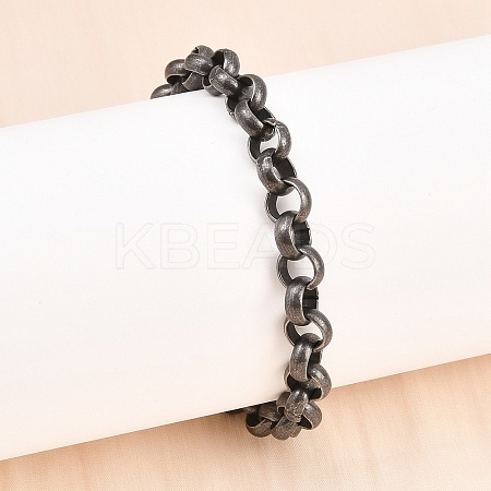 316 Surgical Stainless Steel Chain Bracelets BJEW-C125-15AS-1