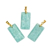 Natural Amazonite Faceted Pendants G-L623-03G-04-1