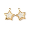 304 Stainless Steel Enamel Charms STAS-V015-37G-1