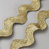 Wave Bending Fringe Trim Polyester Ribbon SRIB-WH0011-325-1