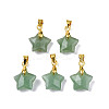 Natural Green Aventurine Charms X-G-N326-142-07-1