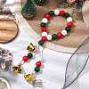 Wooden Beads Ring Hanging Ornaments HJEW-JM02148-2