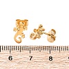 Hollow Out Gecko 304 Stainless Steel Stud Earrings EJEW-G359-04G-2