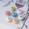 14Pcs 7 Colors Glass European Beads GPDL-YW0001-03-3