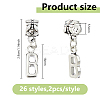 52Pcs Tibetan Style Alloy European Dangle Charms FIND-DC0008-12-2