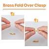 SUPERFINDINGS 12Pcs Eco-Friendly Brass Watch Band Clasps KK-FH0007-19-4