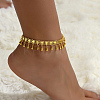 Brass Tassel Teardrop Charm Anklets XJ5134-1