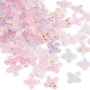 Metal Enlaced Acrylic Bead Caps OACR-G044-01C-1