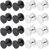 16Pcs 2 Colors Flat Round 304 Stainless Steel Barbell Cartilage Earrings EJEW-BBC0001-63-1