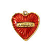 304 Stainless Steel Enamel Pendants STAS-OY010-14G-1