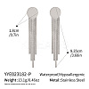 Flat Round 304 Stainless Steel Tassel Stud Earrings JH8202-2-1