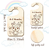 Wood Baby Closet Size Dividers AJEW-WH0352-005-2