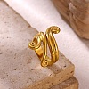 304 Stainless Steel Cuff Open Rings for Women SA-CBA6EDB-09G-2