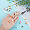 32Pcs 8 Colors Rack Plating Alloy Enamel Beads FIND-SC0003-88-3