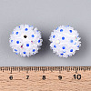 Handmade Polymer Clay Rhinestone with Resin Daisy Flower CLAY-T022-02C-4