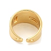 Cubic Zirconia Open Cuff Ring RJEW-L121-030G-3