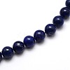 Dyed Natural Lapis Lazuli Round Beads Strands G-O047-06-6mm-1