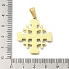304 Stainless Steel Enamel Pendants STAS-C105-10G-3