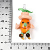 Handmade Lampwork Cartoon Onion Pendants LAMP-T025-11C-3
