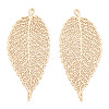 Rack Plating Brass Filigree Big Pendants KKC-T001-55KC-1