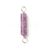 Natural Lilac JadeConnector Charms PALLOY-JF01574-10-3