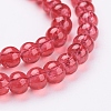 Spray Painted Crackle Glass Beads Strands CCG-Q001-4mm-13-3