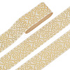 7M Ethnic Style Polyester Jacquard Heart Ribbon SRIB-WH0026-16-1