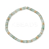 Natural Green Aventurine Beads Stretch Bracelet for Women BJEW-JB13215-02-2