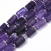 Natural Amethyst Beads Strands X-G-S345-8x11-004-1