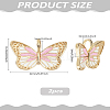 2Pcs Brass Enamel Pendants KK-LP0002-19B-2