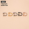 G23 Titanium Circular/Horseshoe Barbell Nose Rings WGFD71D-23-1