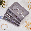Rectangle Velvet Jewelry Display Trays for Rings ODIS-WH0113-14B-4